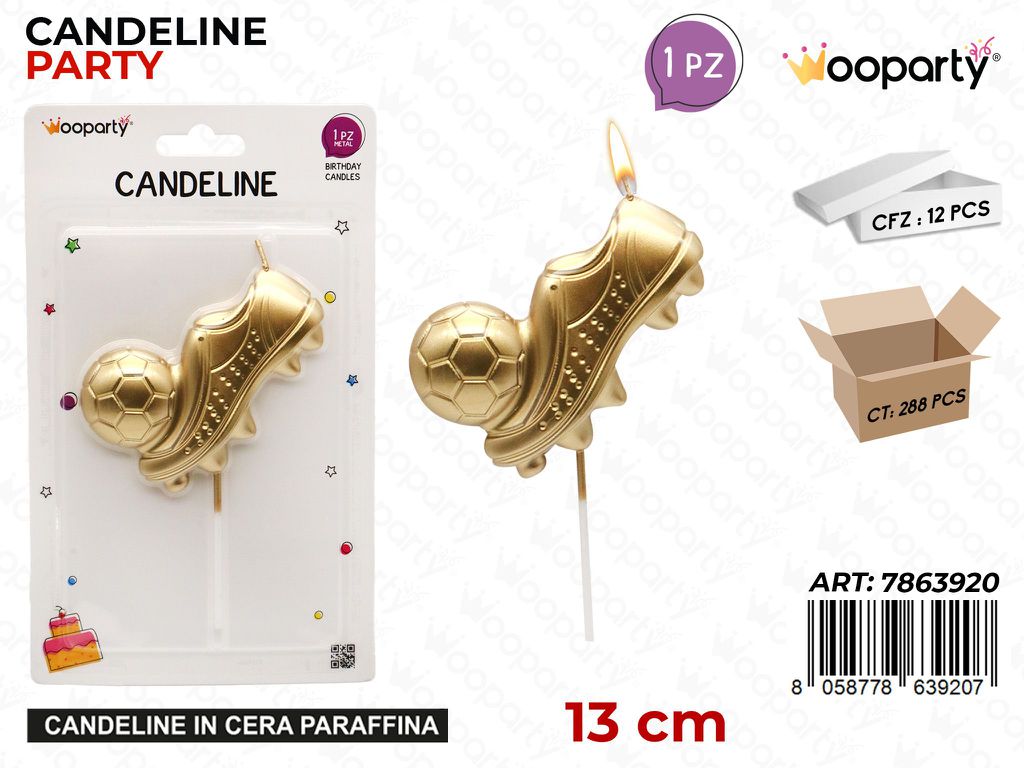 CANDELINE PARTY FOOTBALL 13CM
