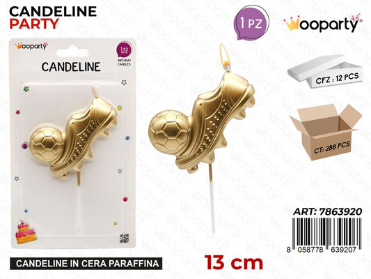CANDELINE PARTY FOOTBALL 13CM