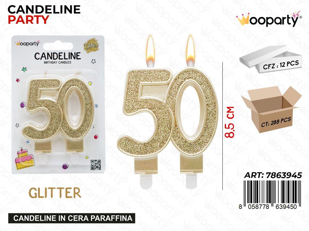 CANDELINE ORO N.50 8.5CM