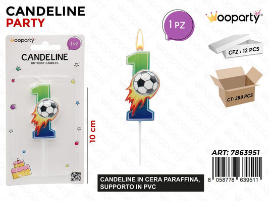 CANDELINE N.1 FOOTBALL 10CM