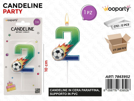 CANDELINE N.2 FOOTBALL 10CM