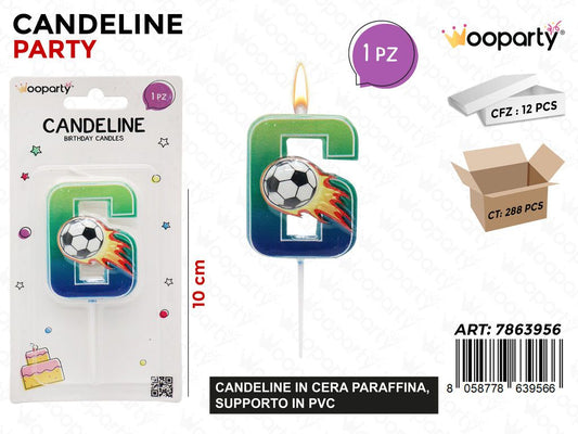 CANDELINE N.6 FOOTBALL 10CM