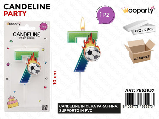 CANDELINE N.7 FOOTBALL 10CM