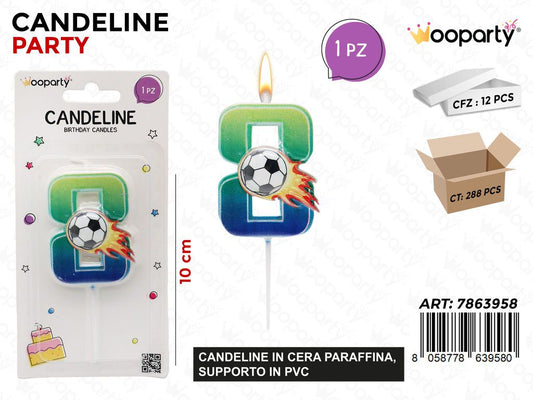 CANDELINE N.8 FOOTBALL 10CM