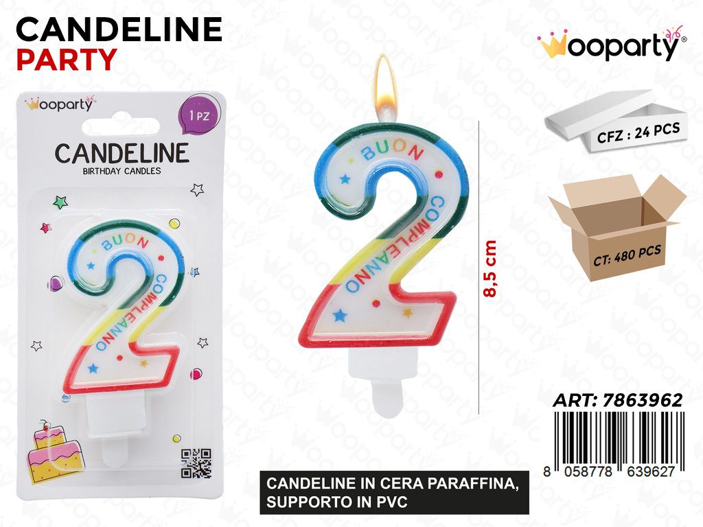 CANDELINE N.2 B.COMPL. 8.5CM