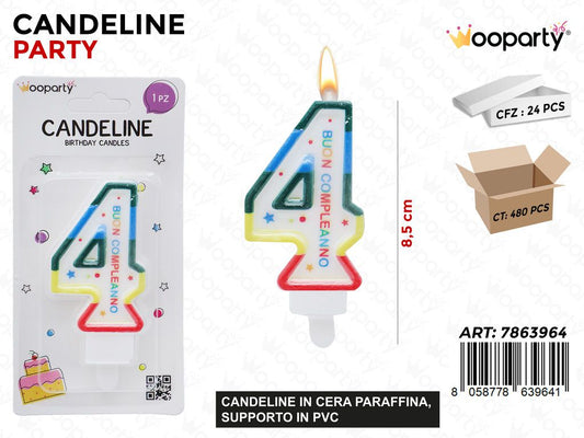 CANDELINE N.4 B.COMPL. 8.5CM