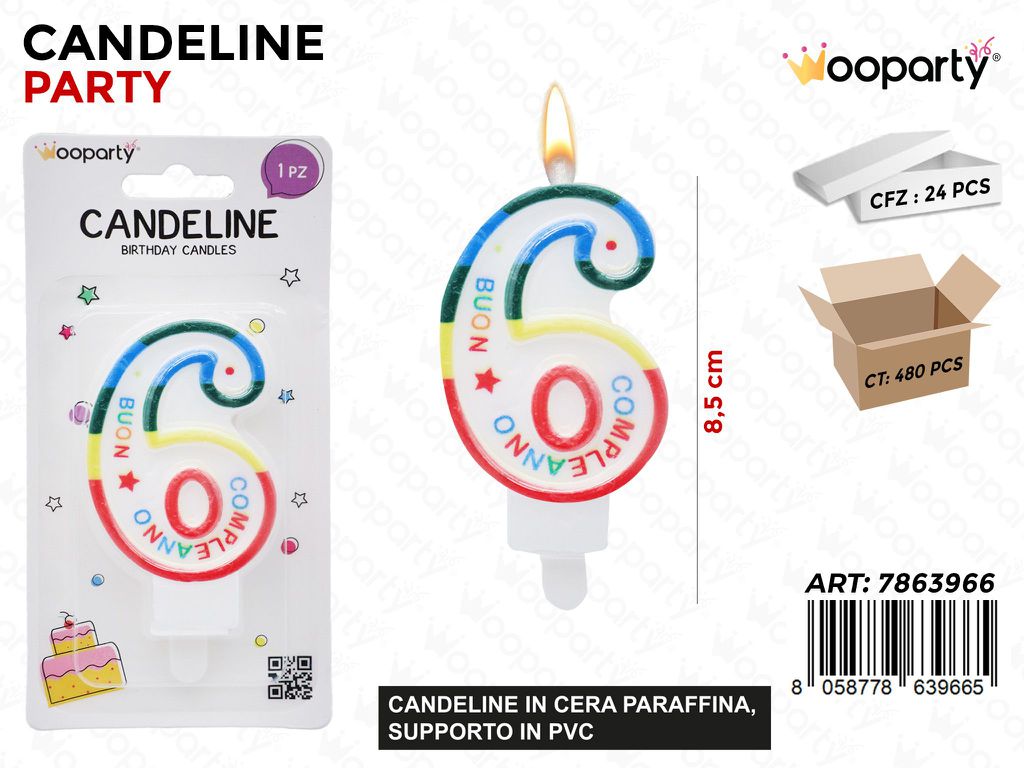 CANDELINE N.6 B.COMPL. 8.5CM