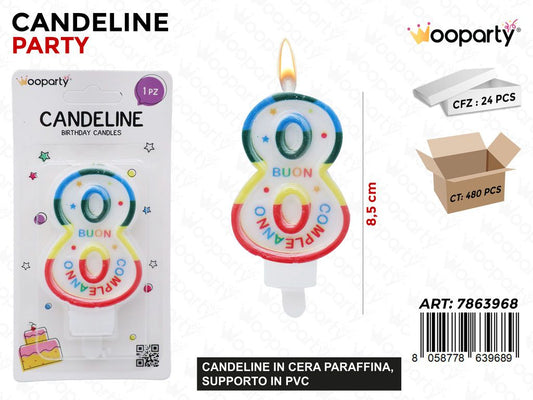 CANDELINE N.8 B.COMPL. 8.5CM