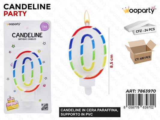 CANDELINE N.0 BORDO COL. 8.5CM