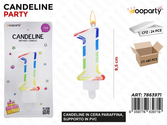 CANDELINE N.1 BORDO COL. 8.5CM
