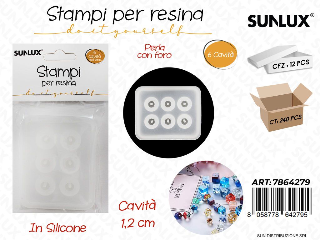 Stampi in Silicone per Resina 6CAVITA 1.2CM