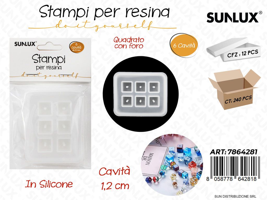 Stampi in Silicone per Resina 6CAVITA 1.2CM