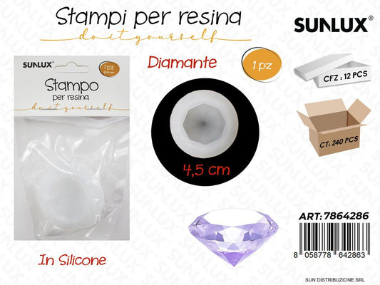 Stampi in Silicone per Resina Diamante 4.5CM