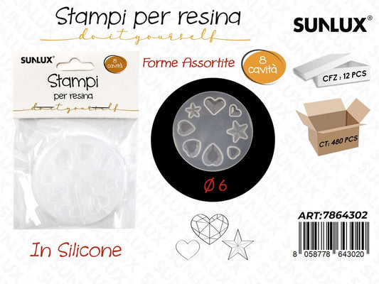 Stampi in Silicone per Resina Forme Ass. 8CAV.