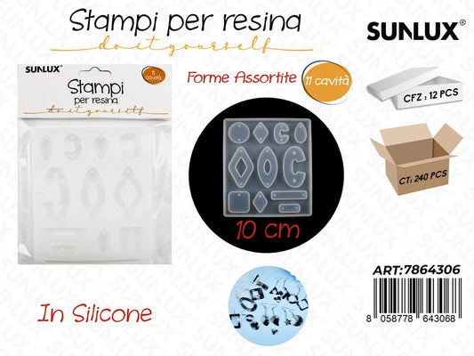 Stampi in Silicone per Resina Forme Ass. 11CAV.