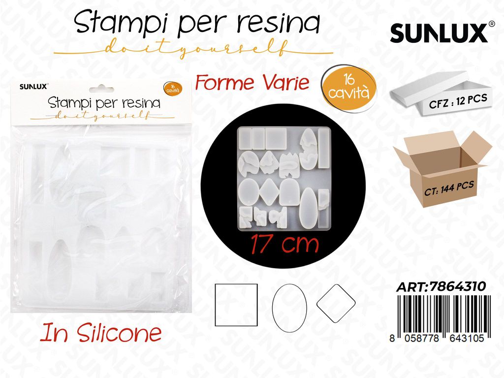 Stampi in Silicone per Resina Forme Ass. 16CAV.