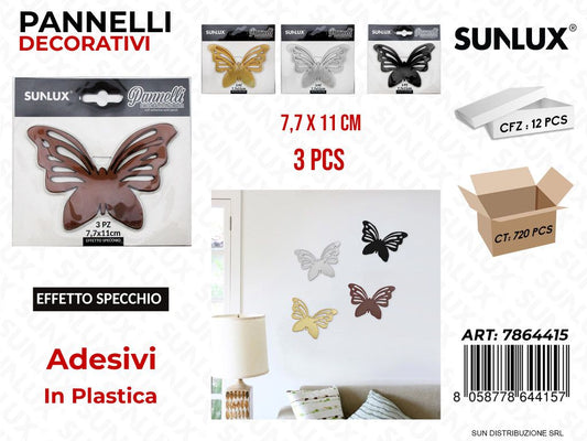 Pannelli Dec. Adv Eff. Specchio 3PCS 7.7*11CM