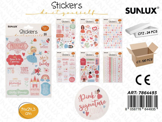 Sunlux Stickers Adv Ass. 14*24.3CM