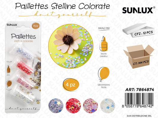 Paillettes Diy Stelline Col. Ass. 4PCS