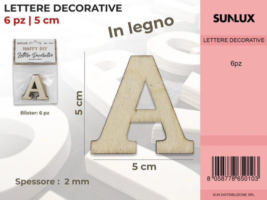 Lettera a Decorativa 6PC-5*5CM