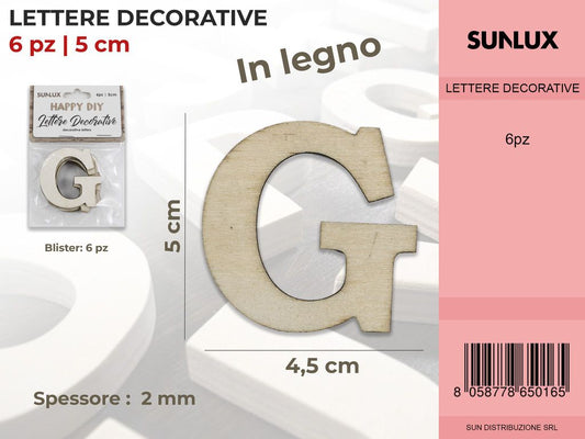 Lettera G Decorativa 6PC-5*4.5CM