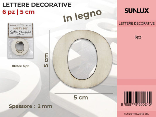 Lettera o Decorativa 6PC-5*5CM