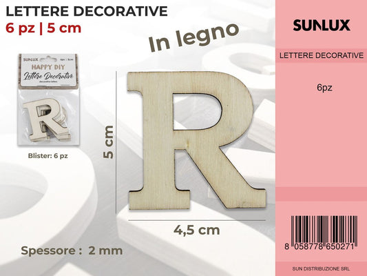 Lettera R Decorativa 6PC-5*4.5CM