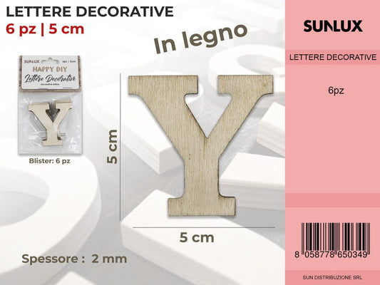 Lettera Y Decorativa 6PC-5*5CM
