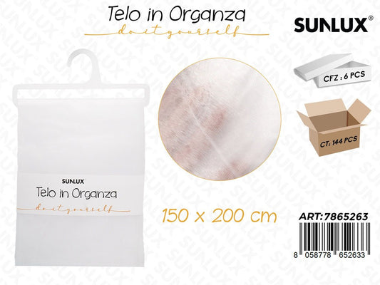 Telo in Organza Bianco 150*200CM