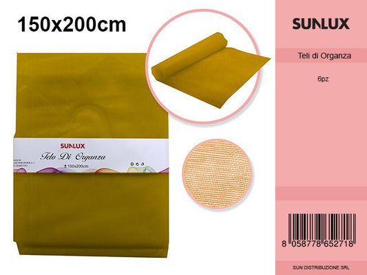 Telo Organza Sabbia 150*200 Pz da 6