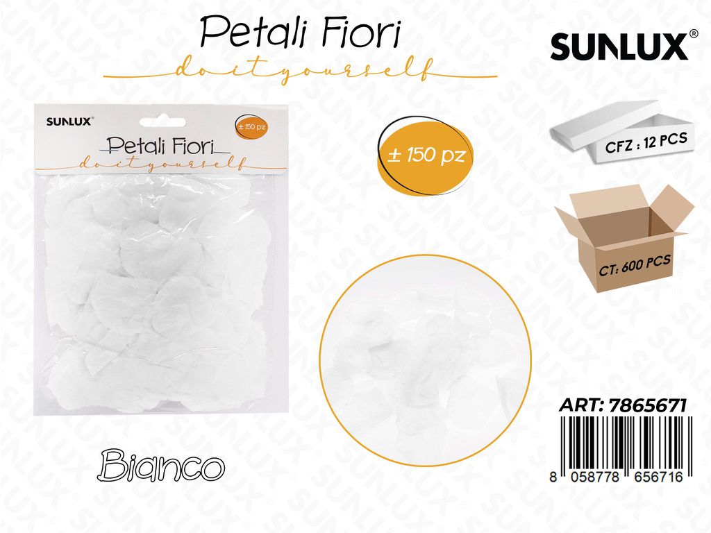 Petali Fiori Bianco 150PCS