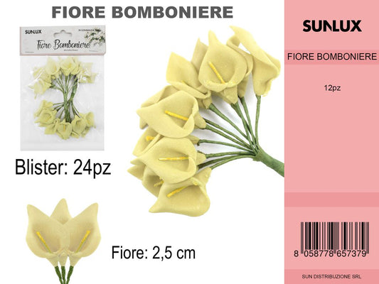 Fiore Bomboniere Giallo 24PC-2.5CM