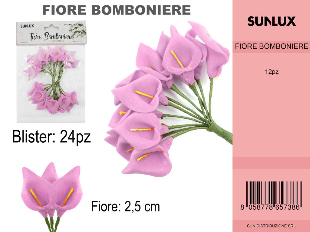 Fiore Bomboniere Rosa 24PC-2.5CM
