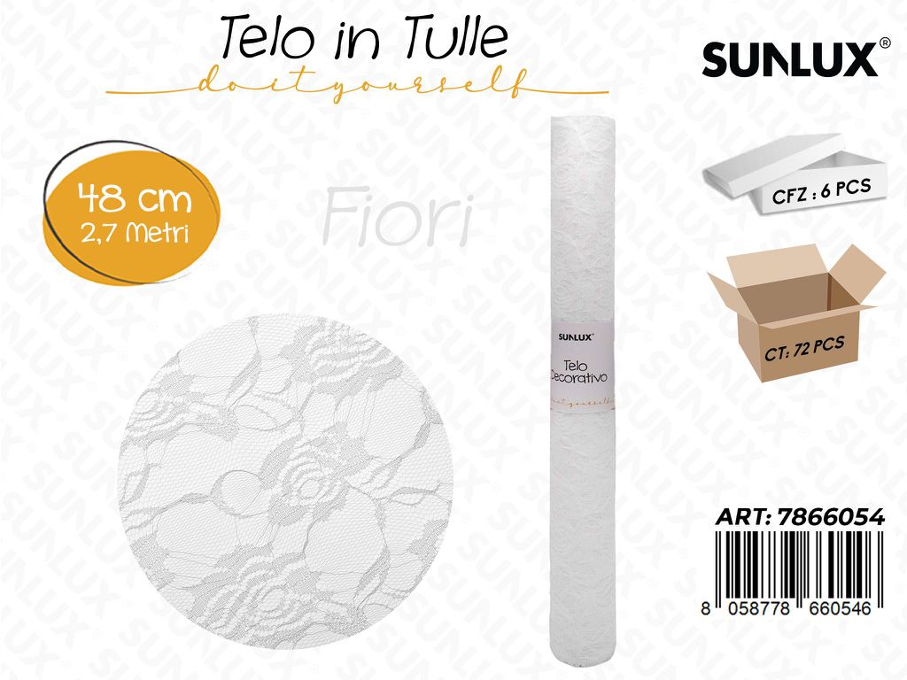 Telo Decorativo 4.8X 2.7MT Bianco