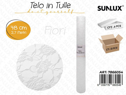 Telo Decorativo 4.8X 2.7MT Bianco