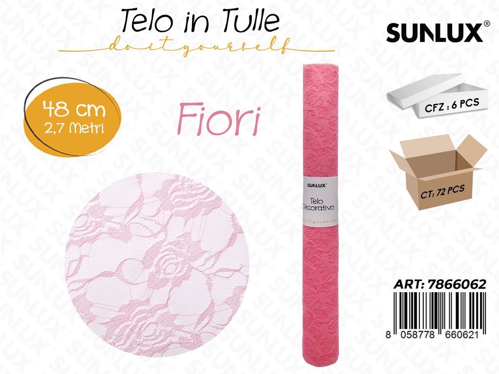 TELO DECORATIVO 4.8X 2.7MT ROSA/PZ DA 6**CFZ