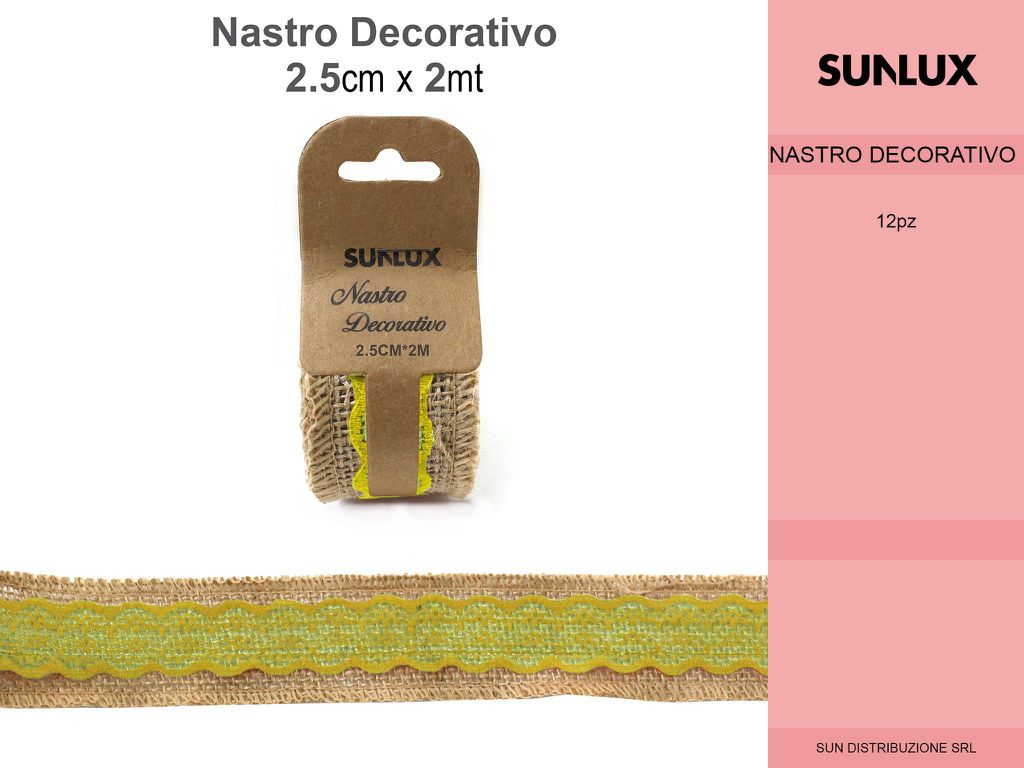 NASTRO DECORO 2.5*2MT/PZ DA 12**