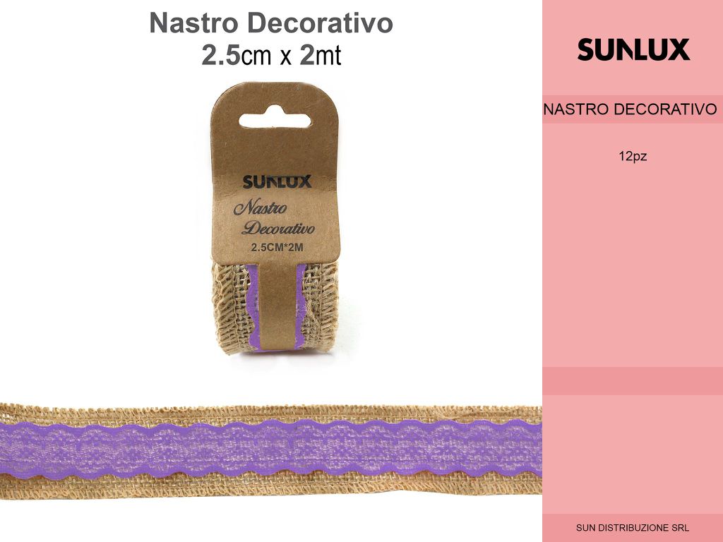 NASTRO DECORO 2.5*2MT/PZ DA 12**