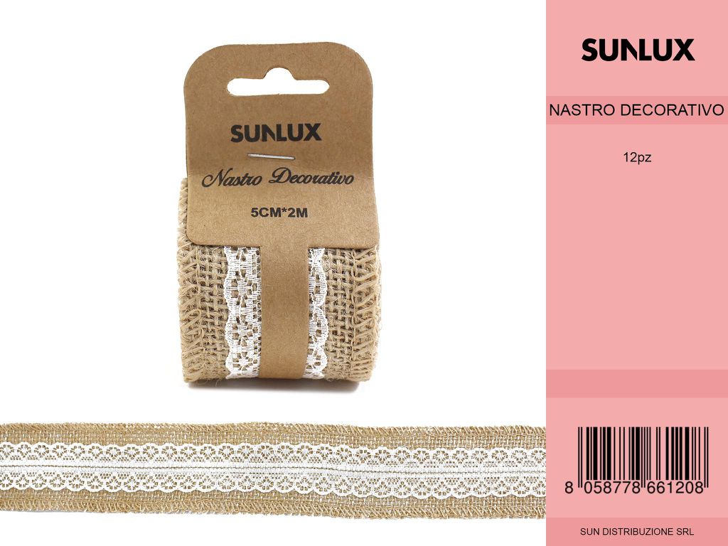 Nastro Decorativo 5*2MT Bianco 7865212