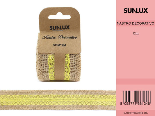 Nastro Decorativo 5*2MT Giallo 7865212