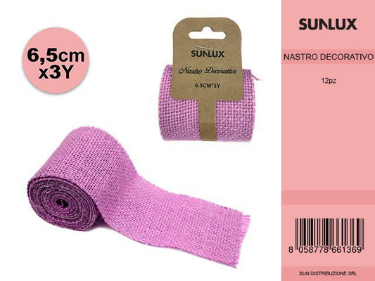Nastro Decoro 6.5*3YD Lilla