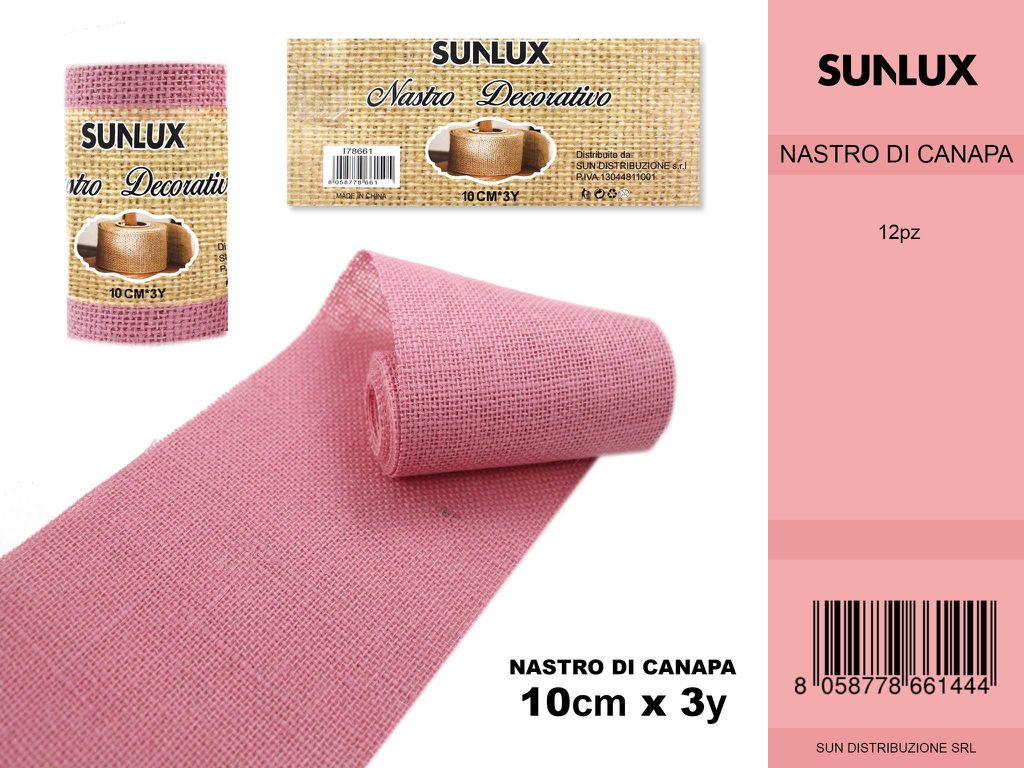NASTRO DECORATIVO 10*3Y ROSA 7865220/PZ DA 12**CFZ