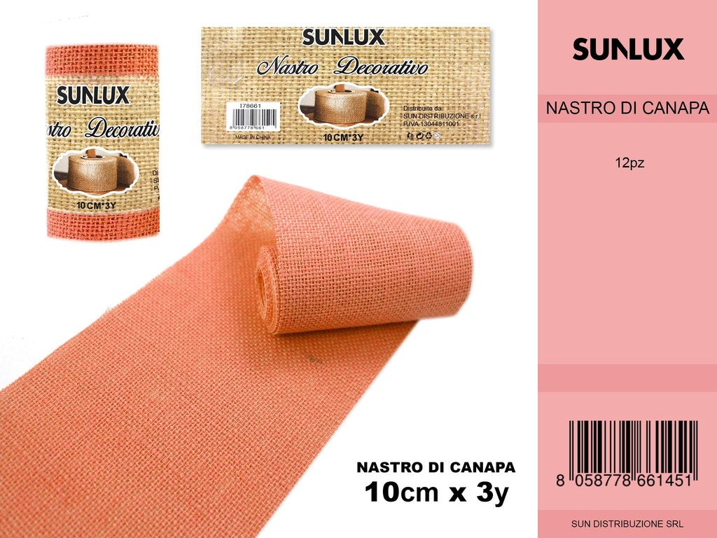 NASTRO DECORATIVO 10*3Y ARANCIONE 7865220/PZ DA 12**CFZ