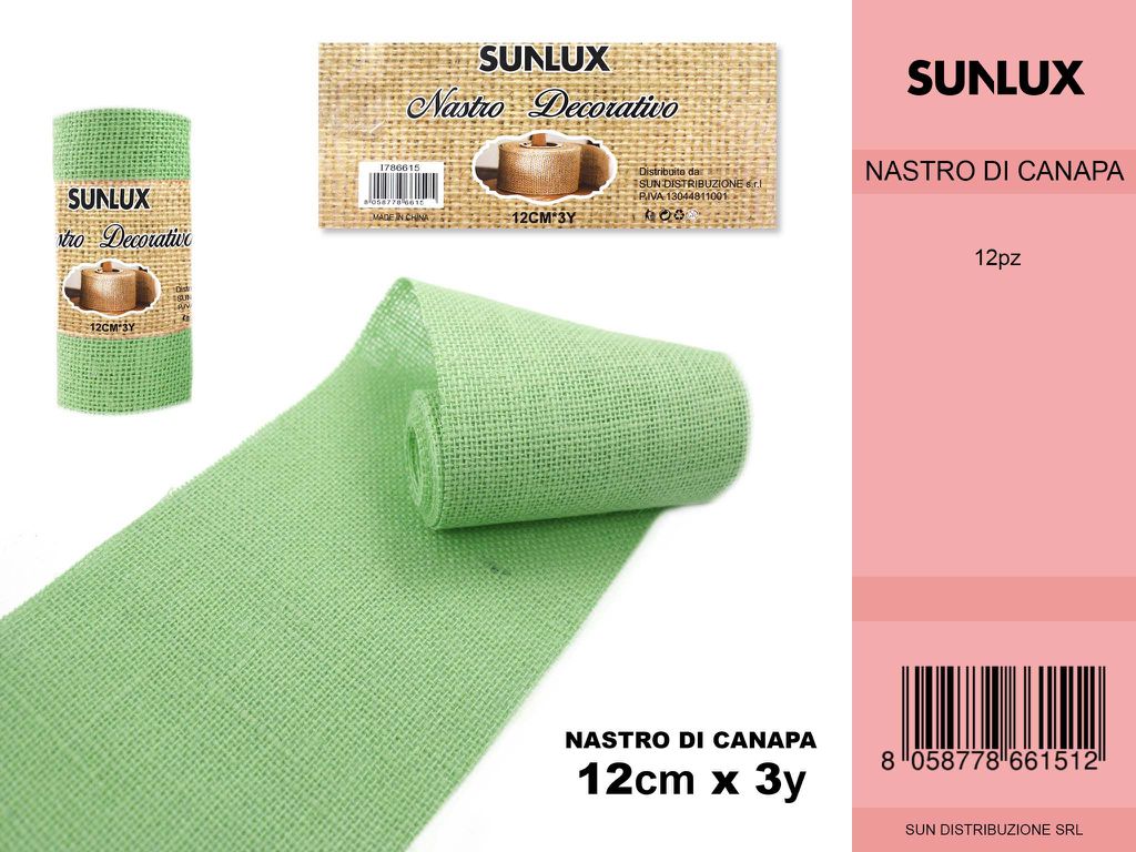 Nastro Decorativo 12*3Y Verde