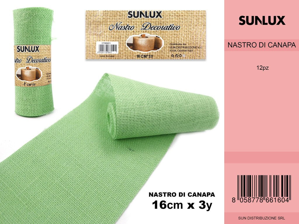Nastro Decorativo 16*3YRD Verde