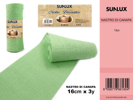 Nastro Decorativo 16*3YRD Verde