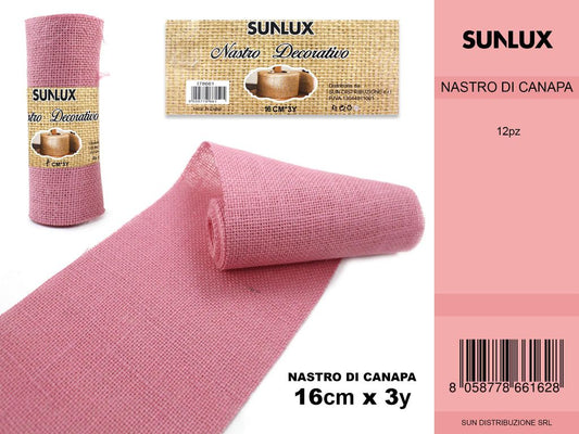 Nastro Decorativo 16*3YRD Rosa