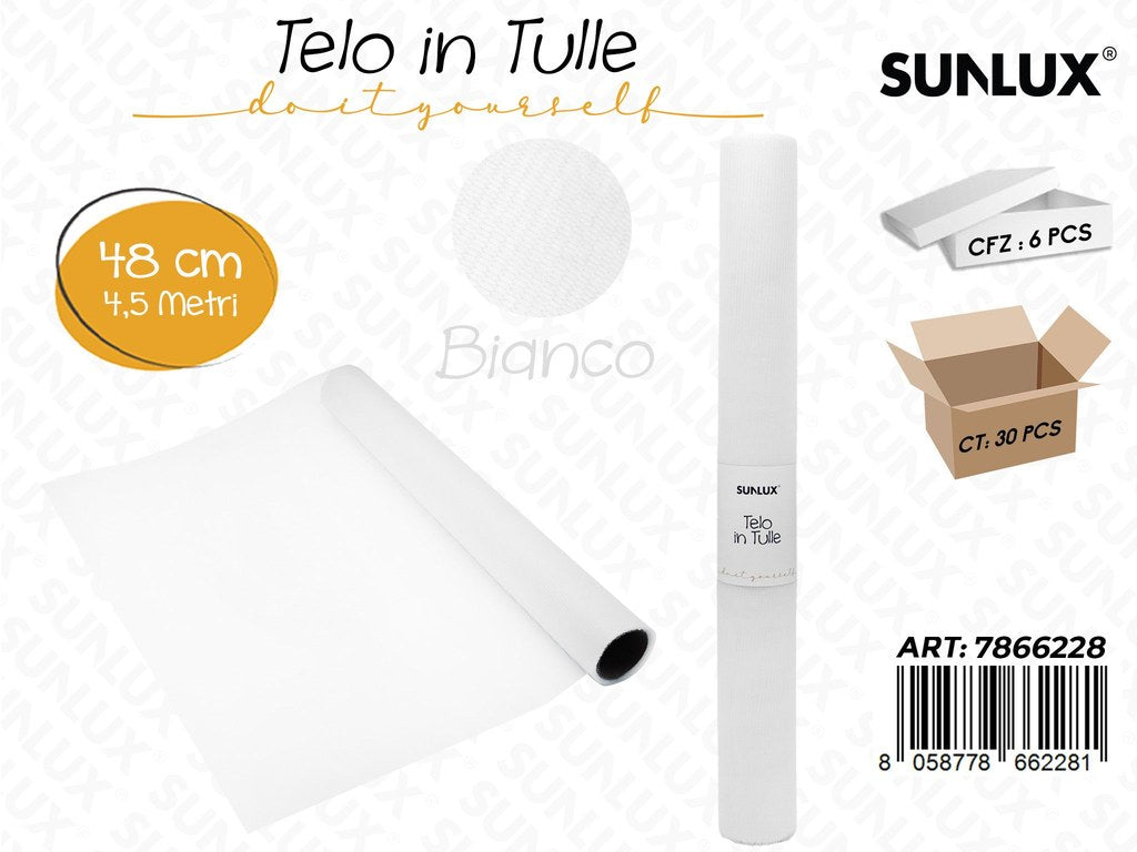 Telo in Tule 48*5MT Bianco
