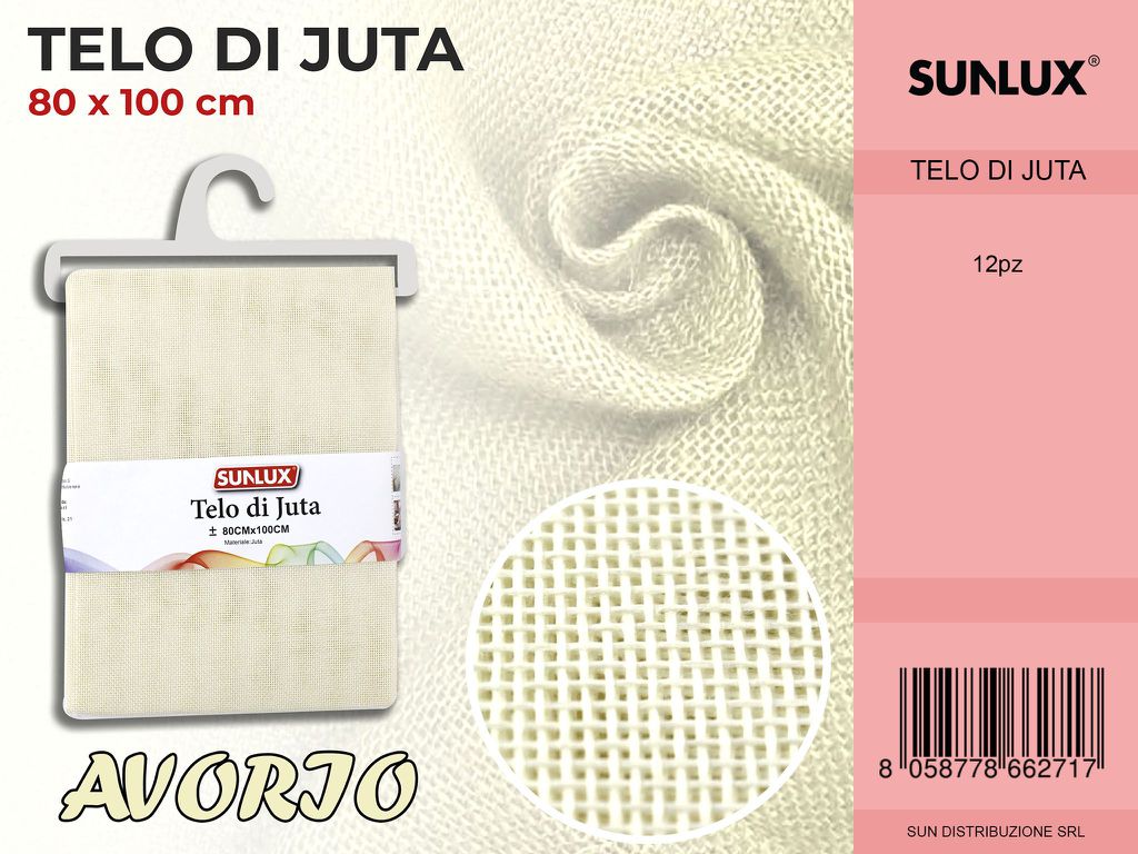Telo di Juta AVORIO-80*100CM
