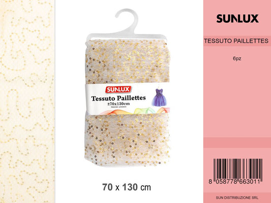 Telo Paillettes Crema -70*130